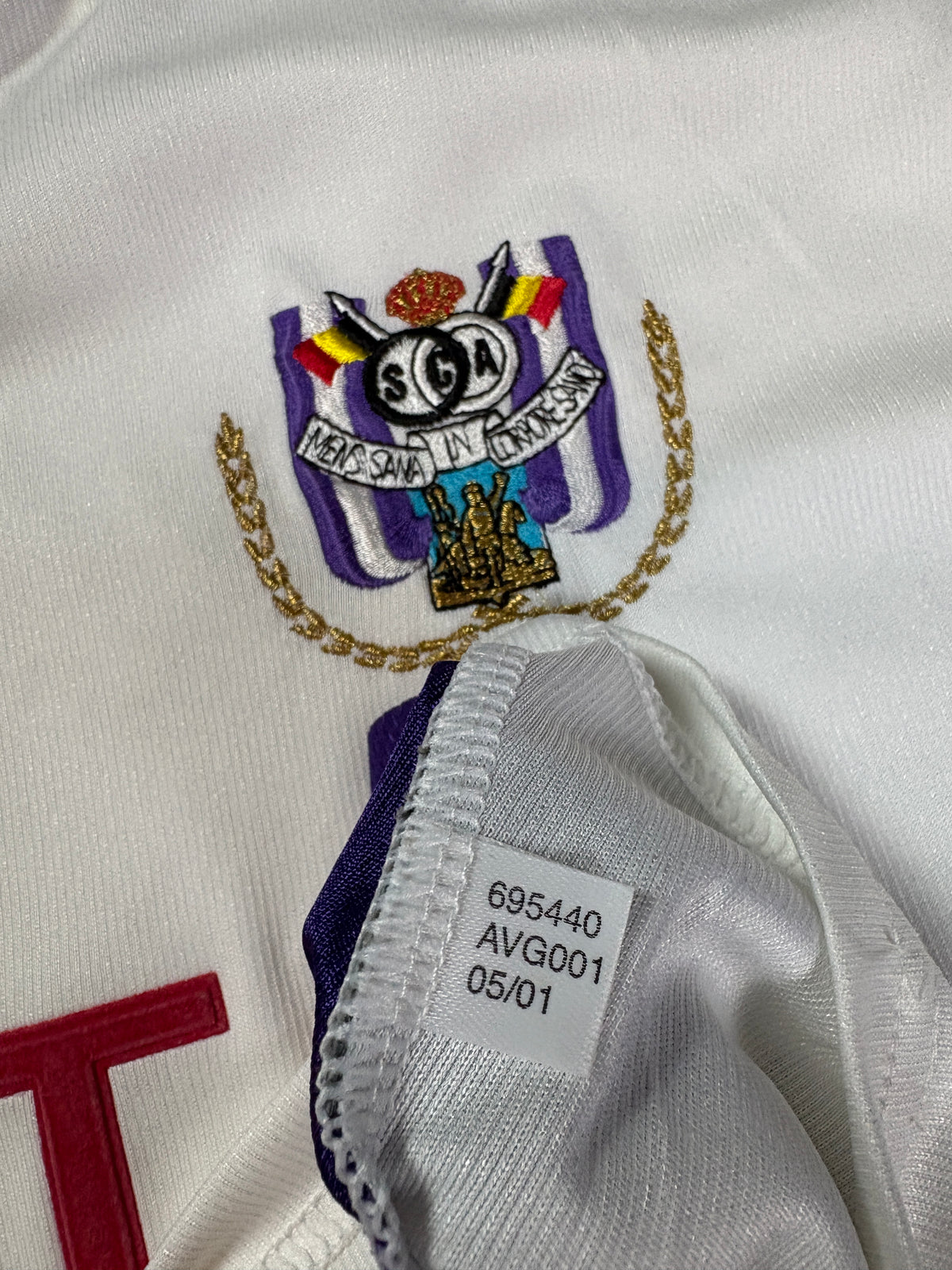 Anderlecht 2001/02 Home Adidas Football Shirt XXL