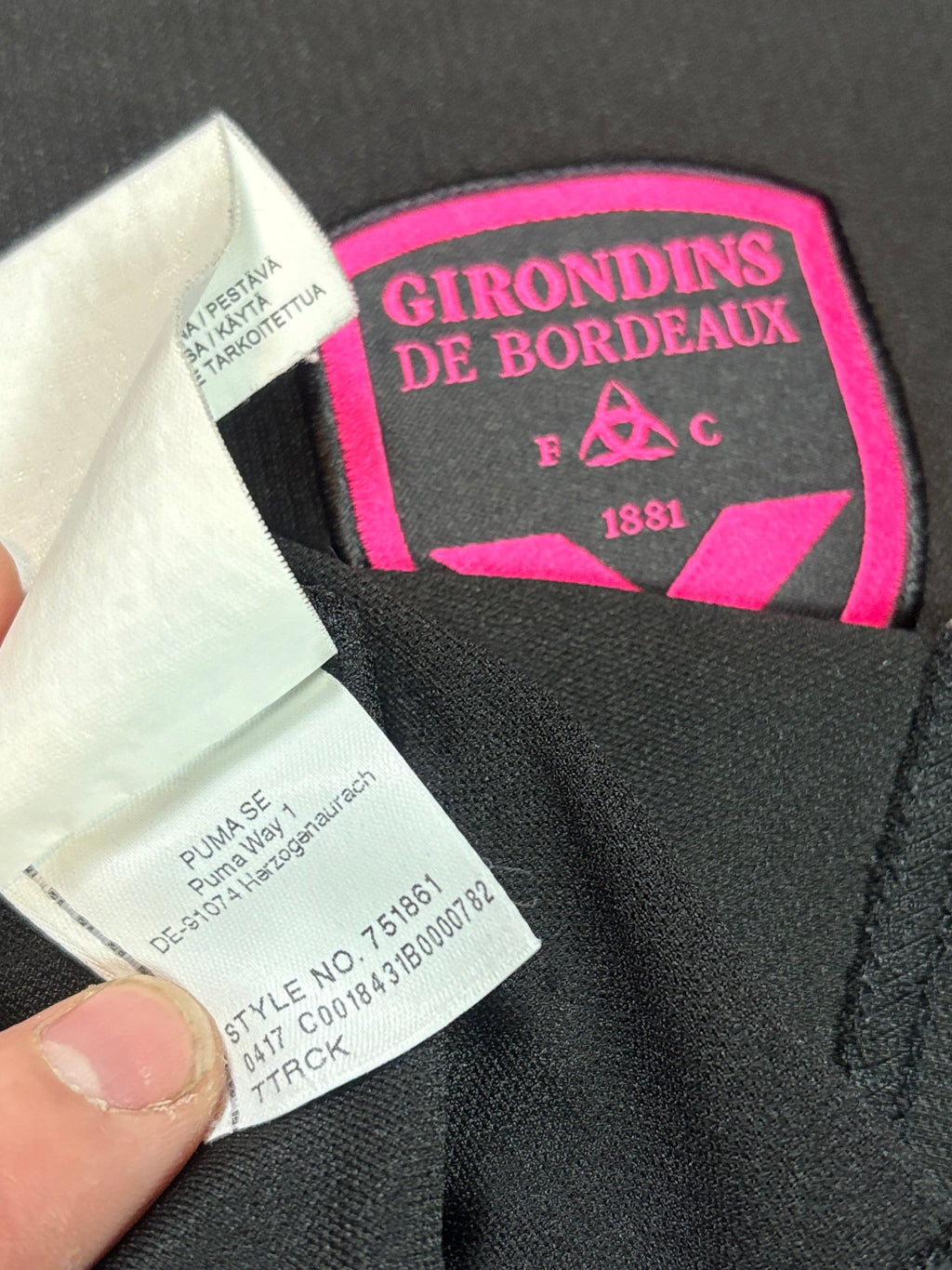 Bordeaux 2017/18 3rd Puma Football Shirt Extra Large Tchouameni 17