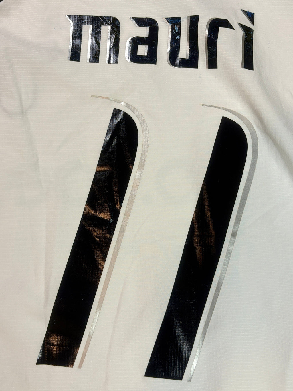 Lazio 2007/08 Away Puma Football Shirt Extra Large Mauri 11 *Matchworn*