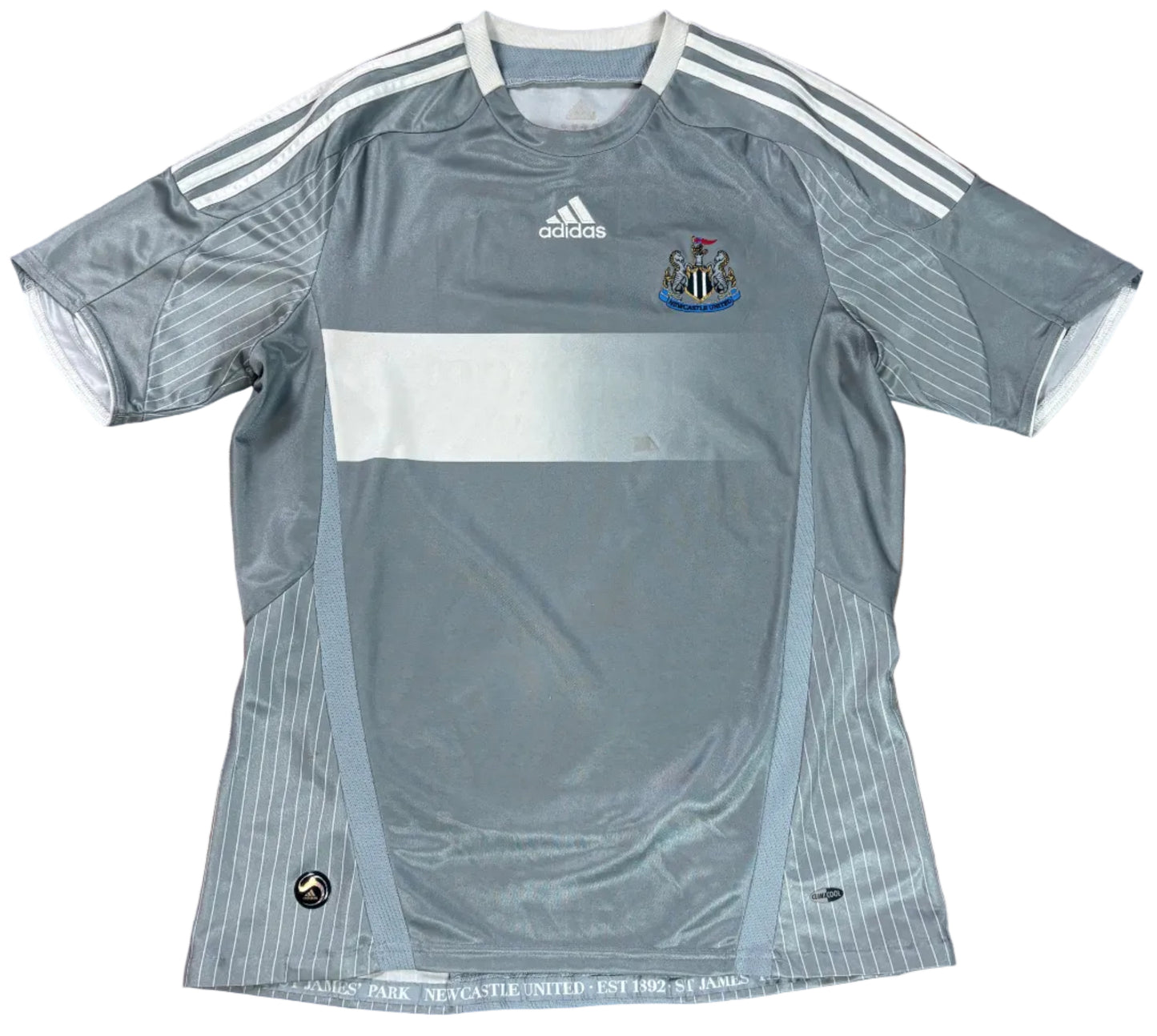 Newcastle United 2008/09 Away Adidas Football Shirt Medium
