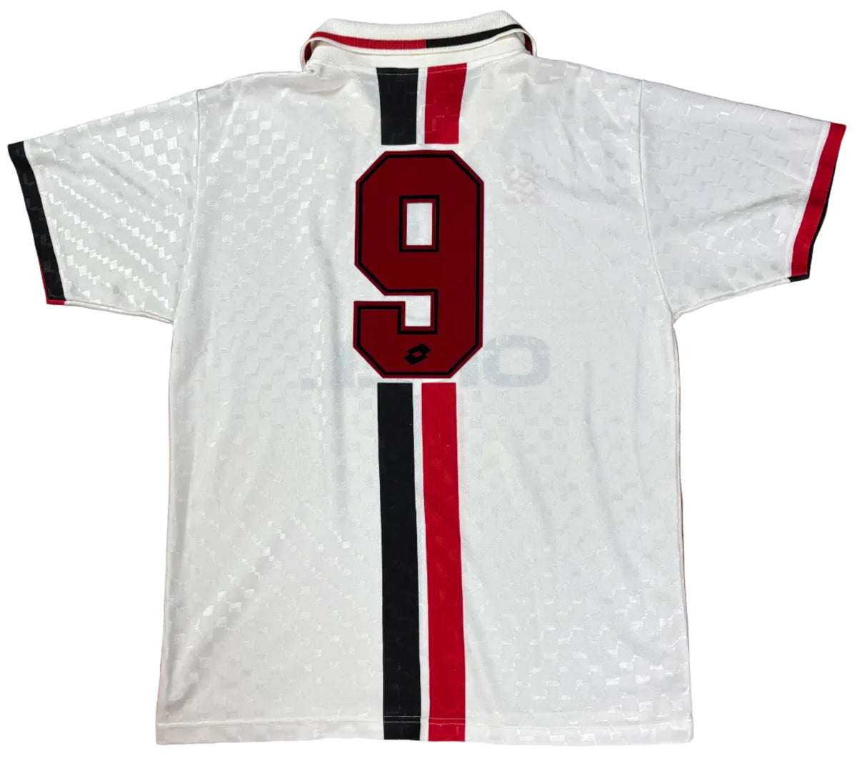 Ac Milan 1996/97 Away Lotto Football Shirt Extra Large 9 Weah