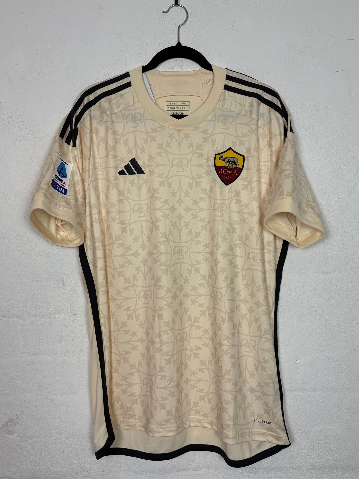 As Roma 2023/24 Away Adidas Football Shirt L Totti 10