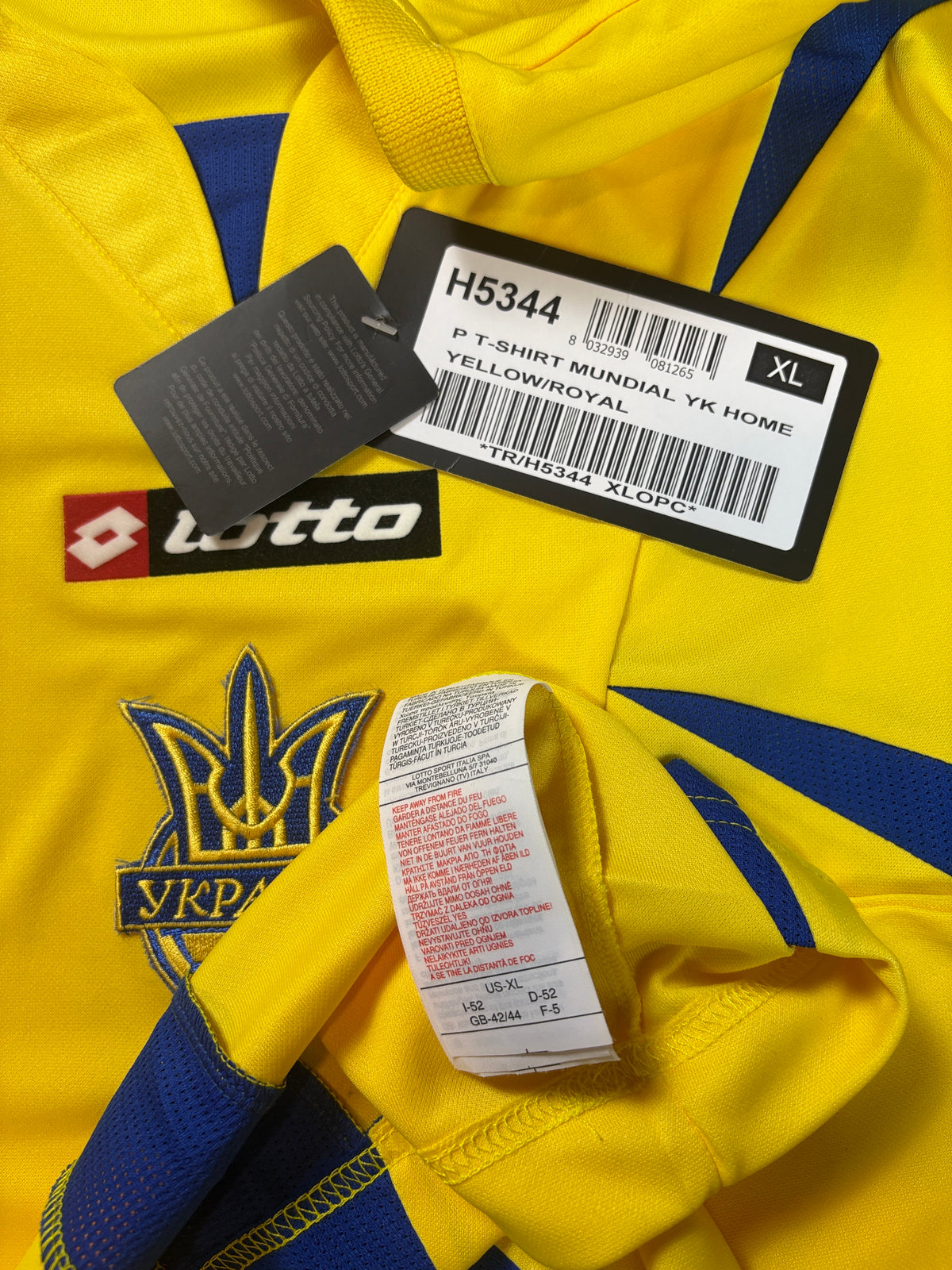 Ukraine 2006 Home Lotto Football Shirt Extra Large