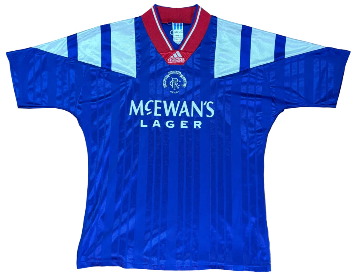 Rangers 1992/93 Home Adidas Football Shirt Medium