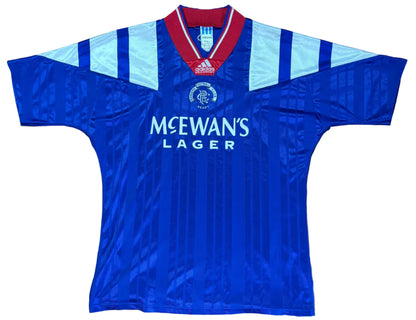 Rangers 1992/93 Home Adidas Football Shirt Medium