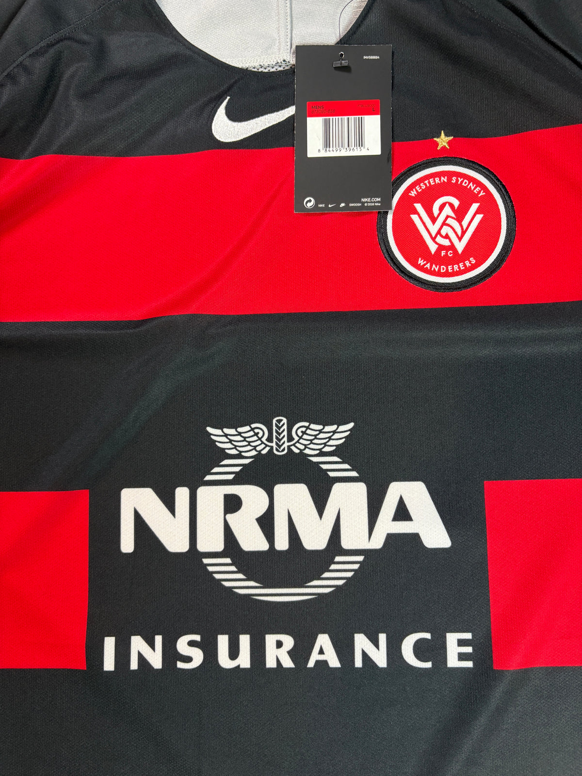 Western Sydney Wanderers 2015/16 Home Nike Football Shirt Large (Player Issue)
