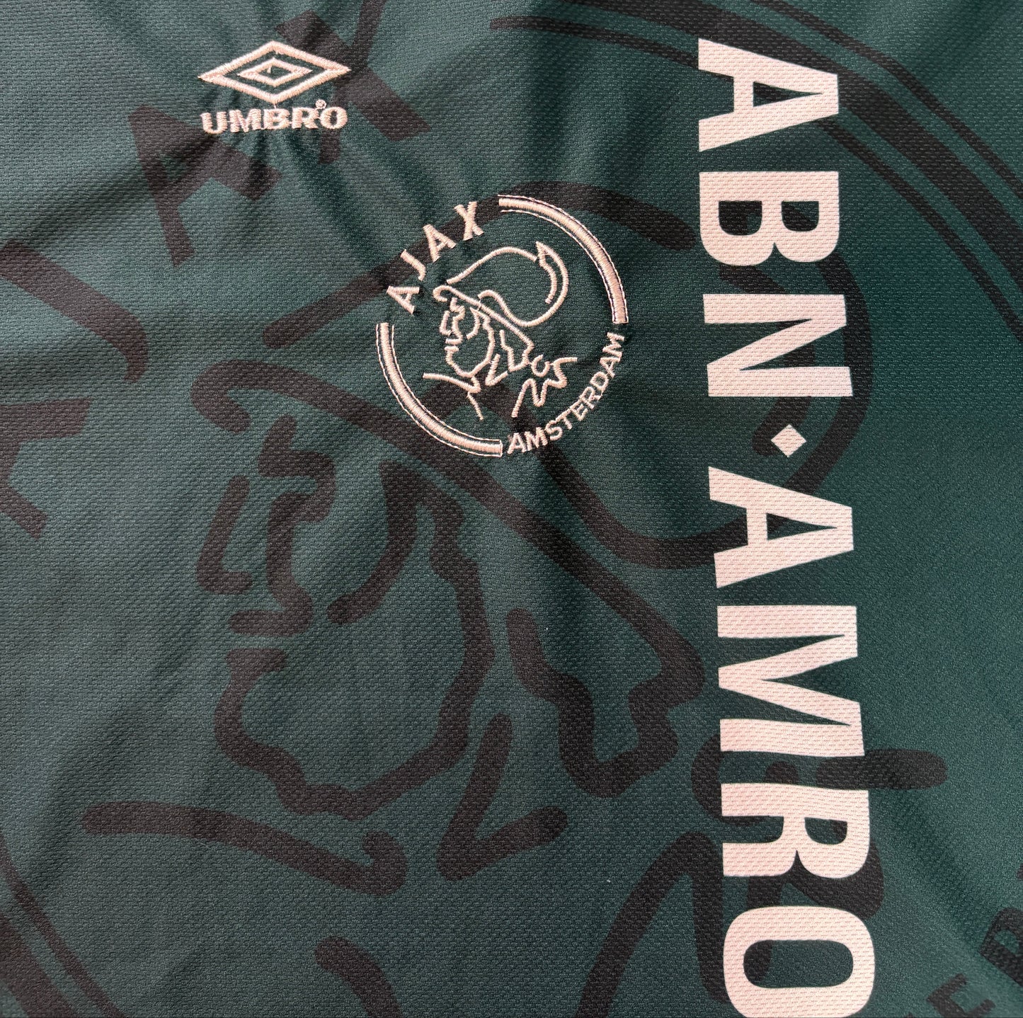 Ajax 1995/96 Away Umbro Football Shirt Medium Kluivert 15