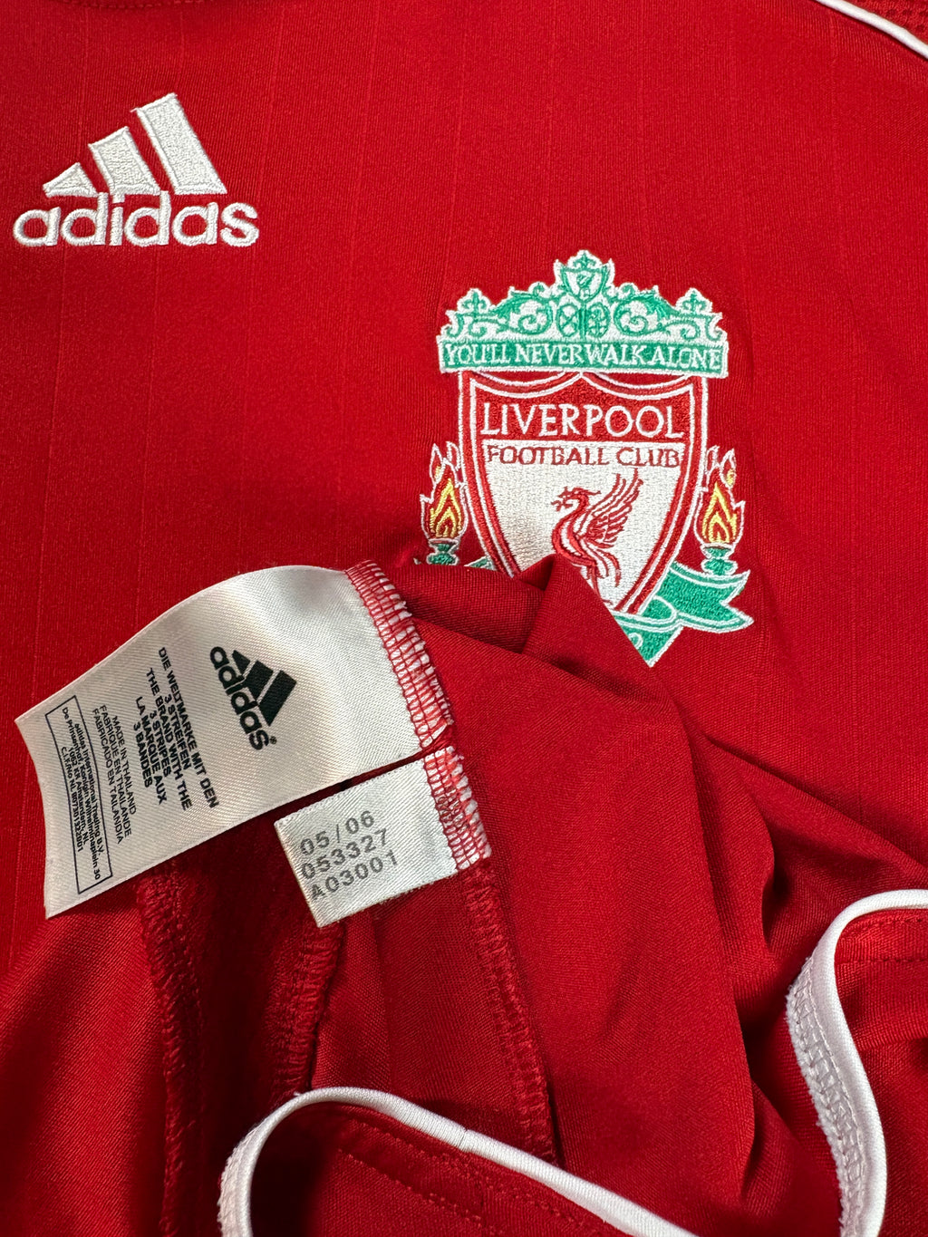 Liverpool 2006/08 Home Adidas Football Shirt Large