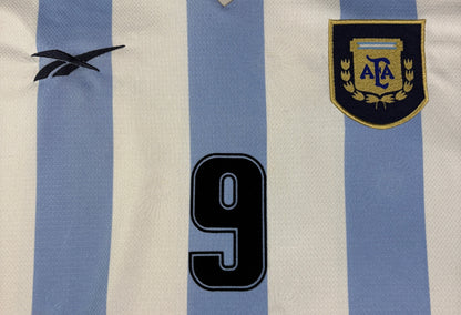 Argentina 1999 Home Reebok Football Shirt Extra Large Bastituta 9