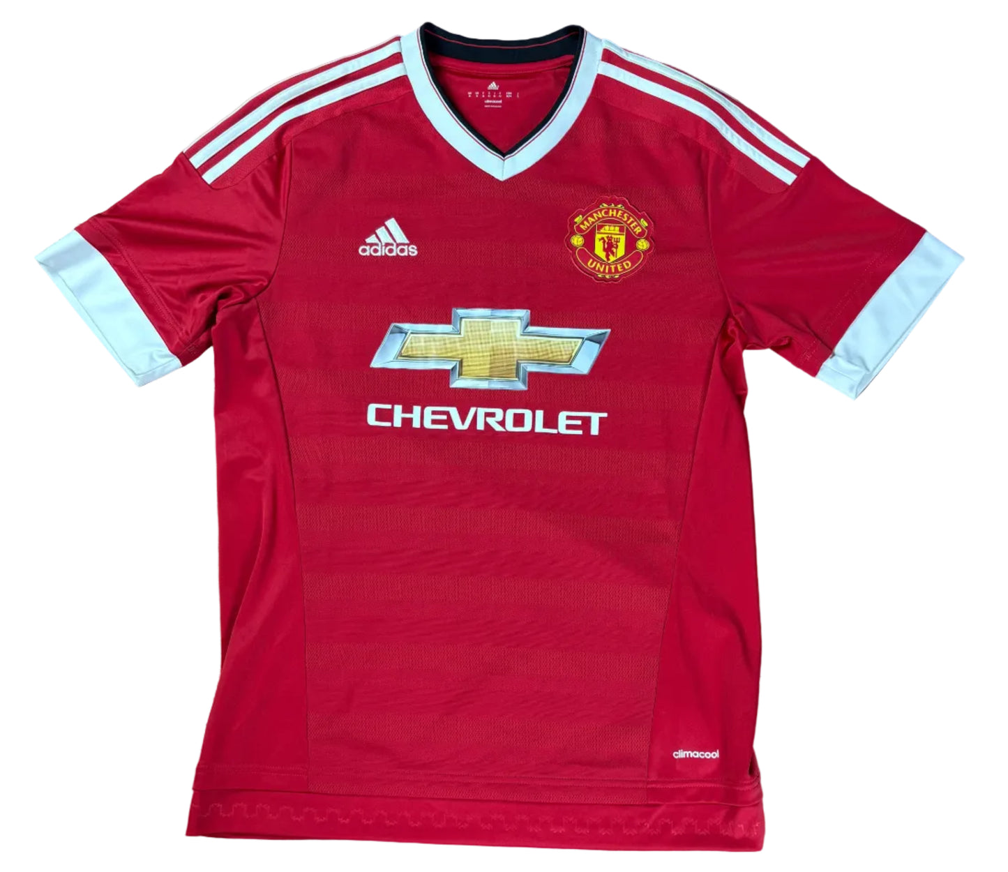 Manchester United 2015/16 Home Adidas Football Shirt Medium