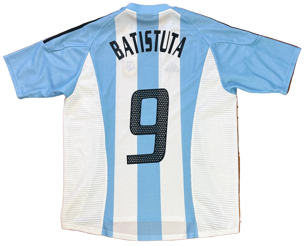 Argentina 2002 Home Adidas Football Shirt Extra Large Batistuta 9