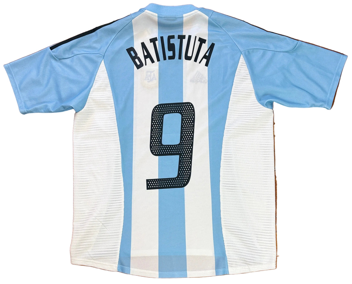 Argentina 2002 Home Adidas Football Shirt Extra Large Batistuta 9