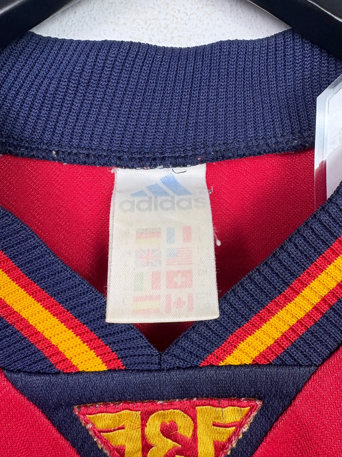 Spain 1998 Home Adidas Football Shirt L Luis Enrique 21