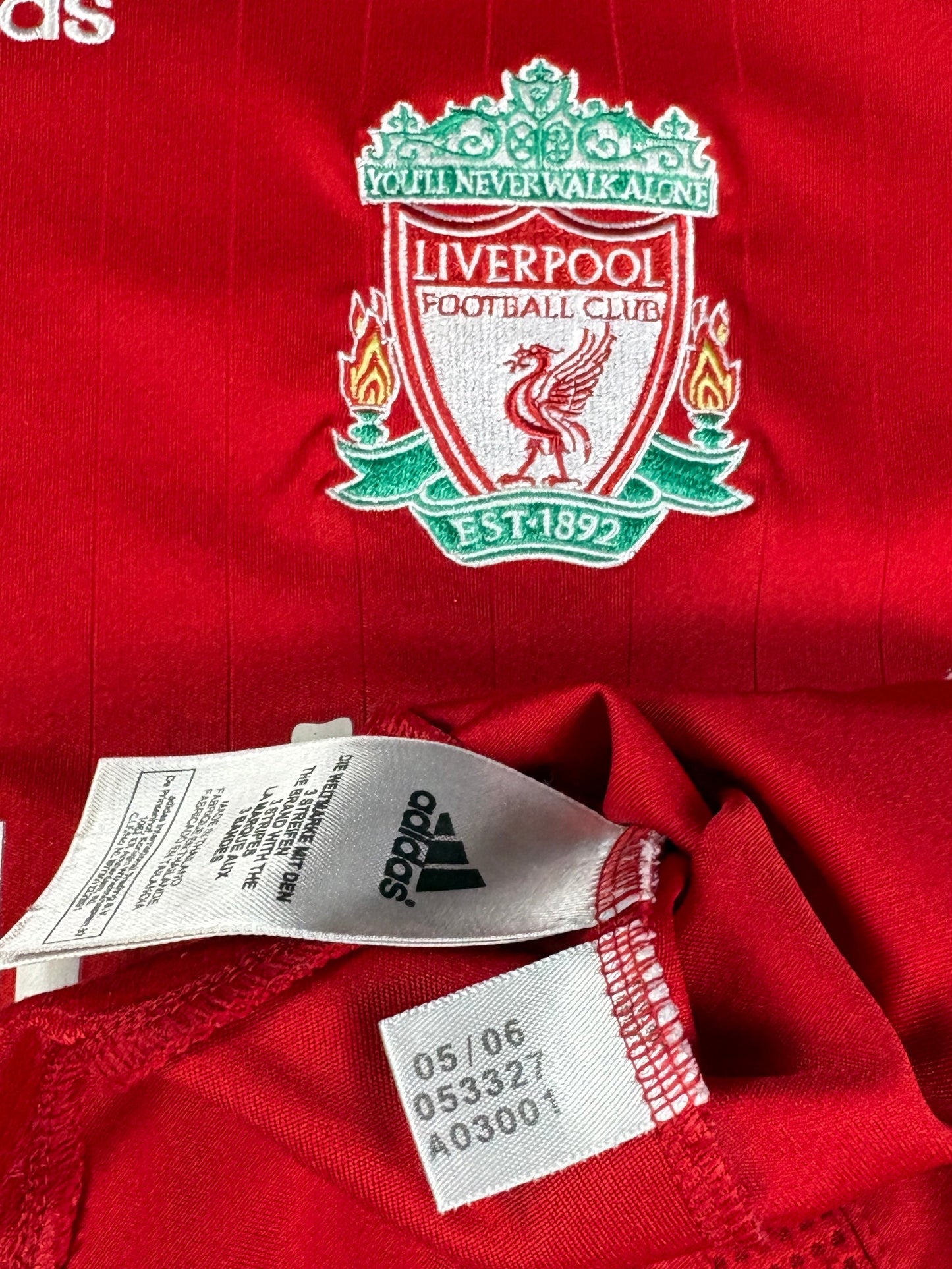 Liverpool 2006/08 Home Adidas Football Shirt Large