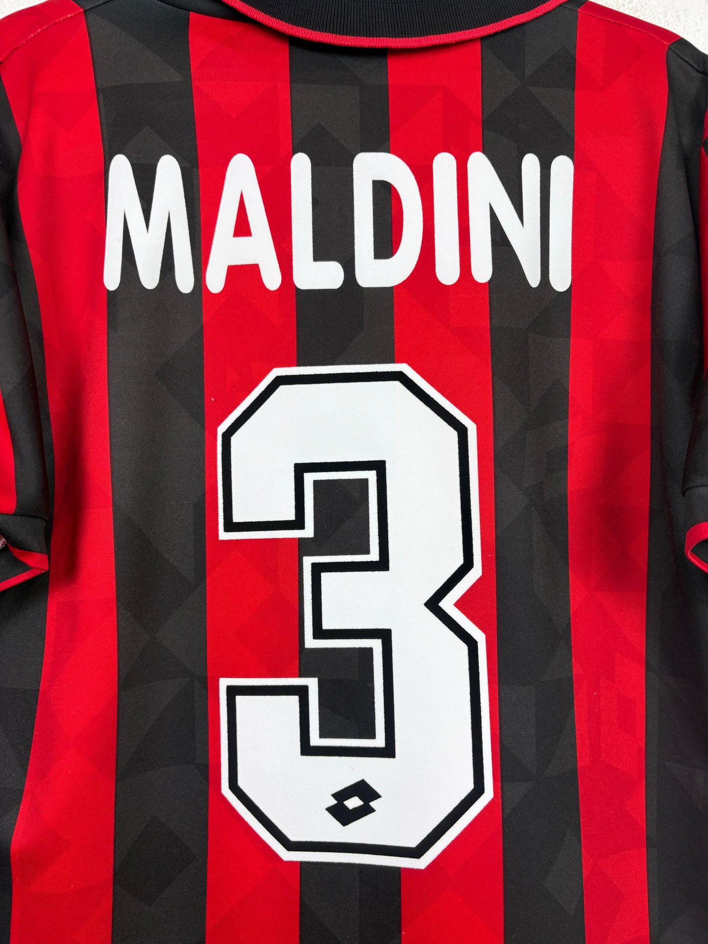 Ac Milan 1994/95 Home Lotto Football Shirt M Maldini 3