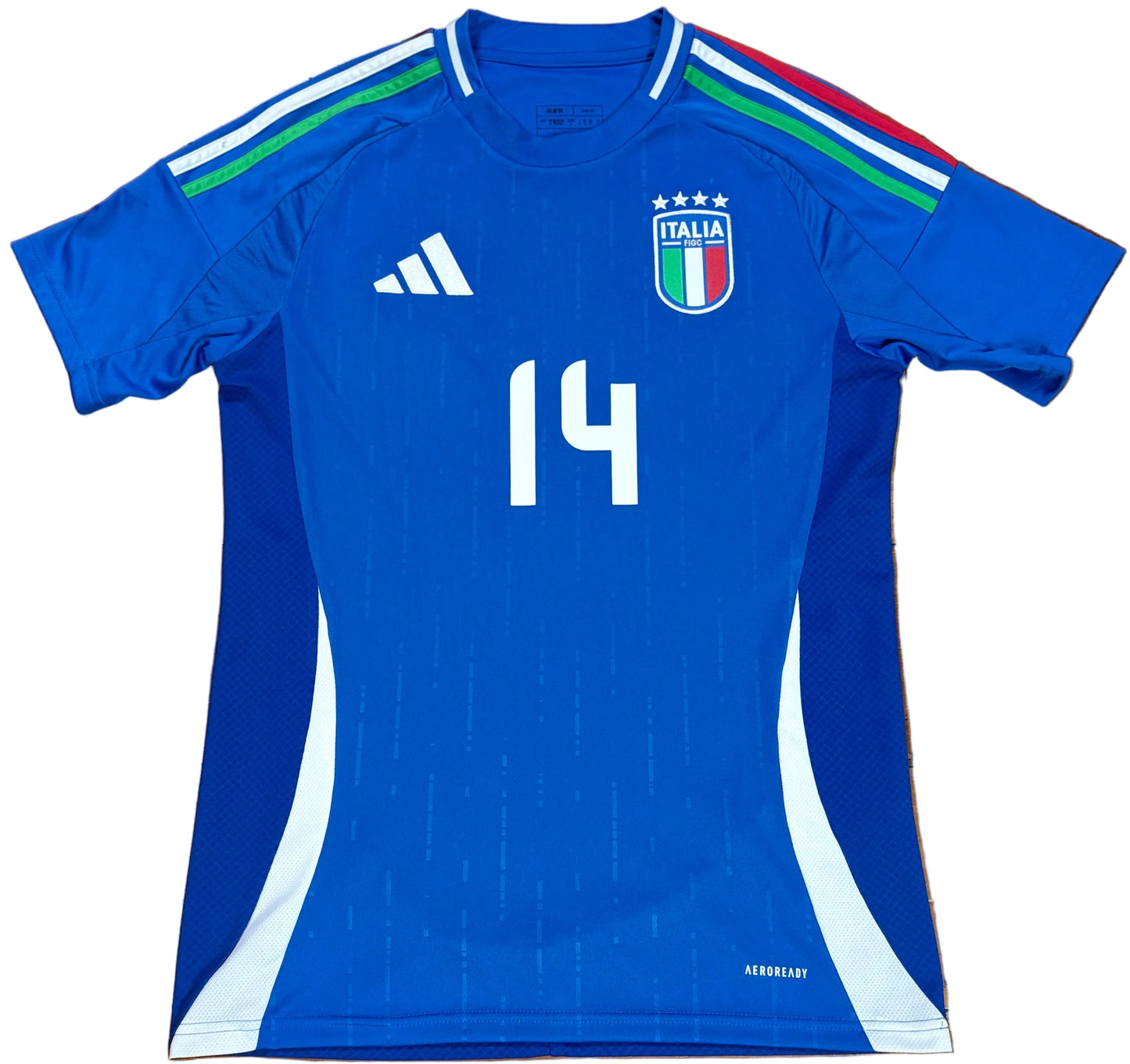 Italy 2024 Home Adidas Football Shirt Small Chiesa 14