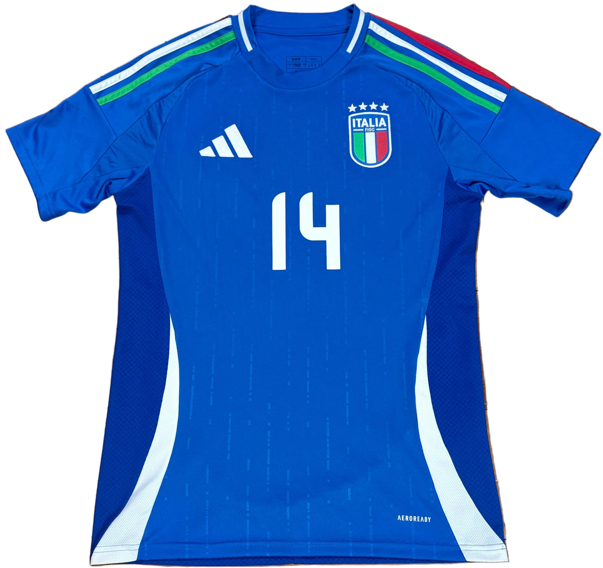 Italy 2024 Home Adidas Football Shirt Small Chiesa 14
