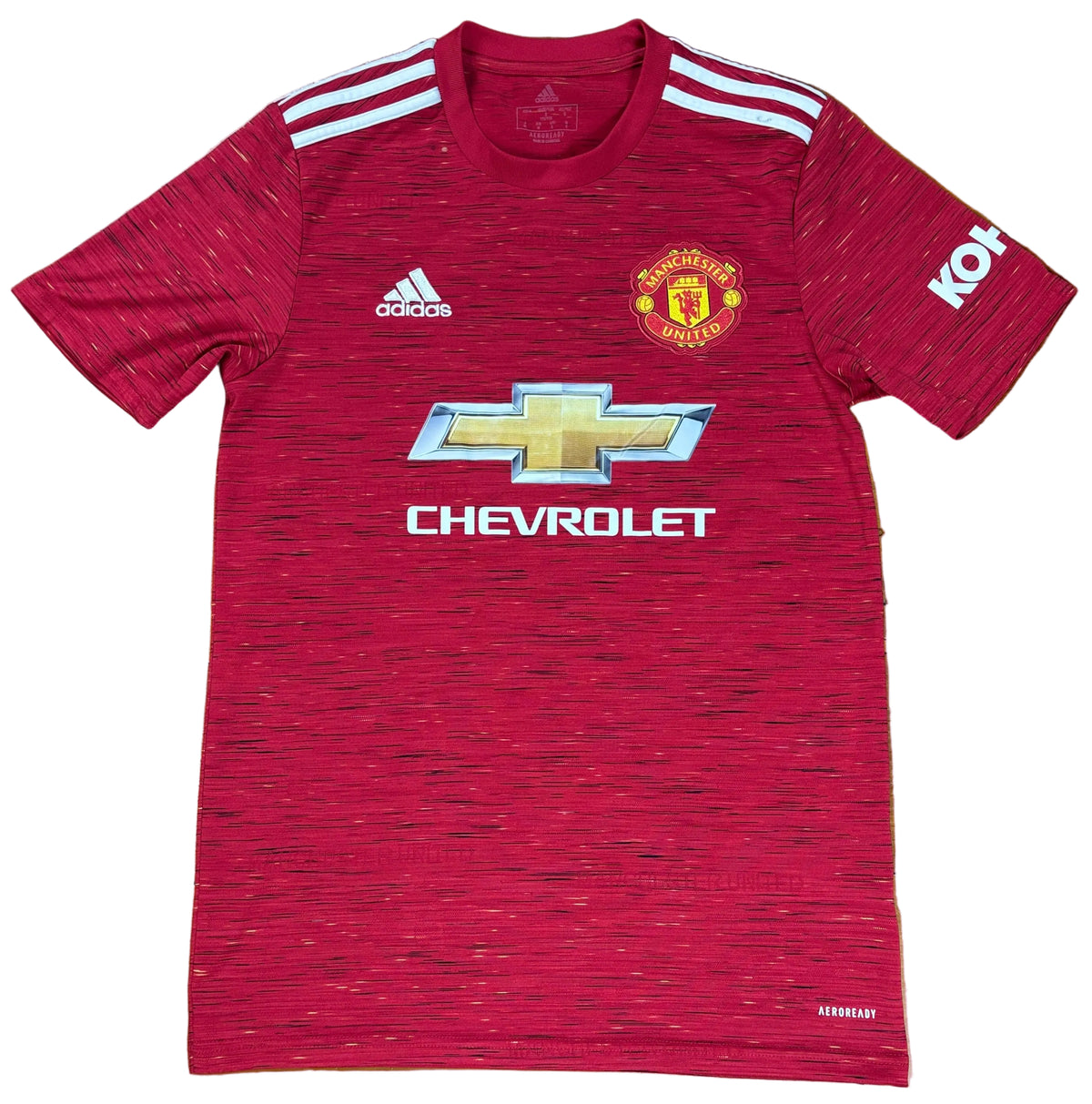 Manchester United 2020/21 Home Adidas Football Shirt Small