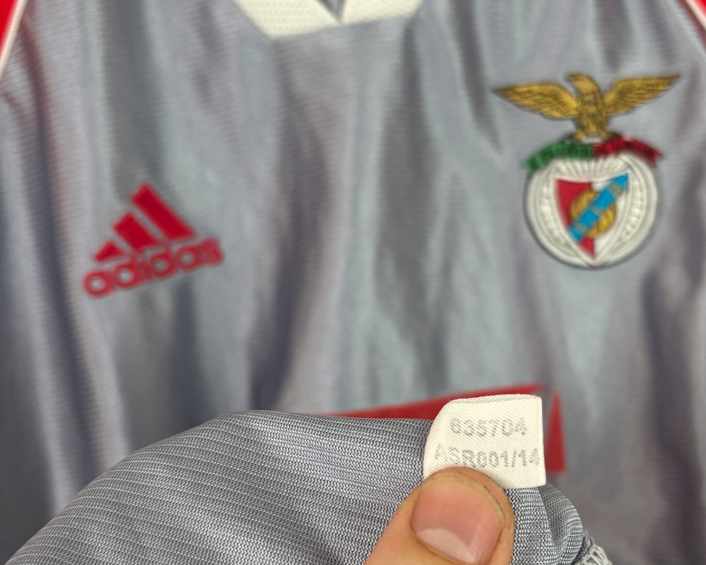 Benfica 1999/00 Away Adidas Football Shirt Medium