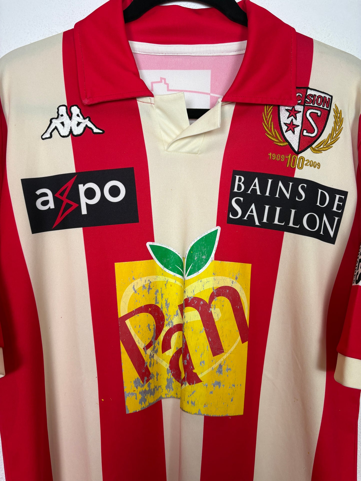 FC Sion 2010/11 Home Kappa Football Shirt XL