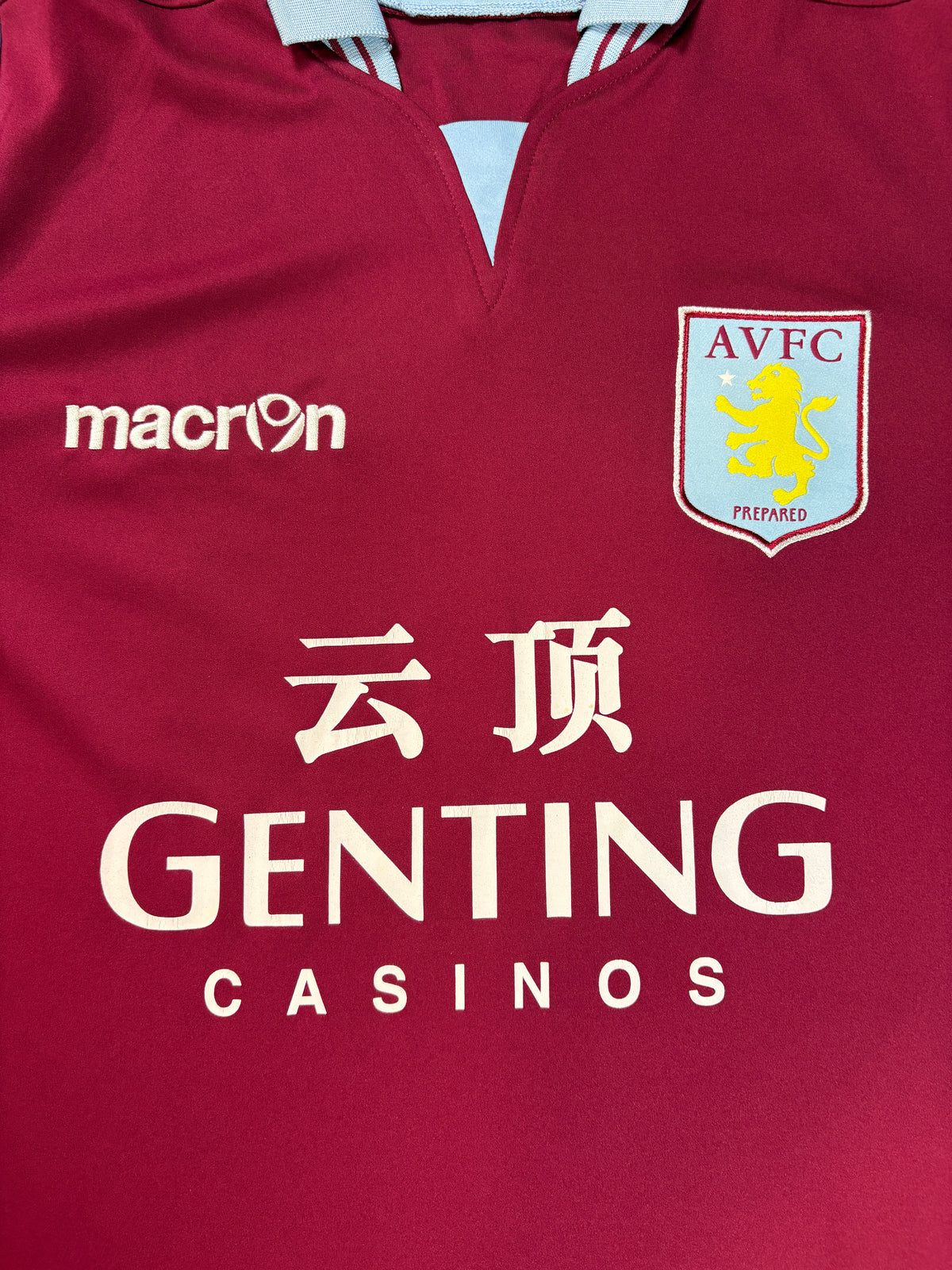 Aston Villa 2012/13 Home Macron Football Shirt Medium Benteke 20