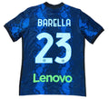 Inter Milan 2021/22 Home Nike Football Shirt Medium Barella 23