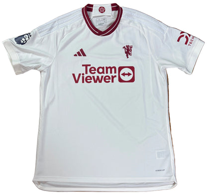 Manchester United 2023/24 Away Adidas Football Shirt Large