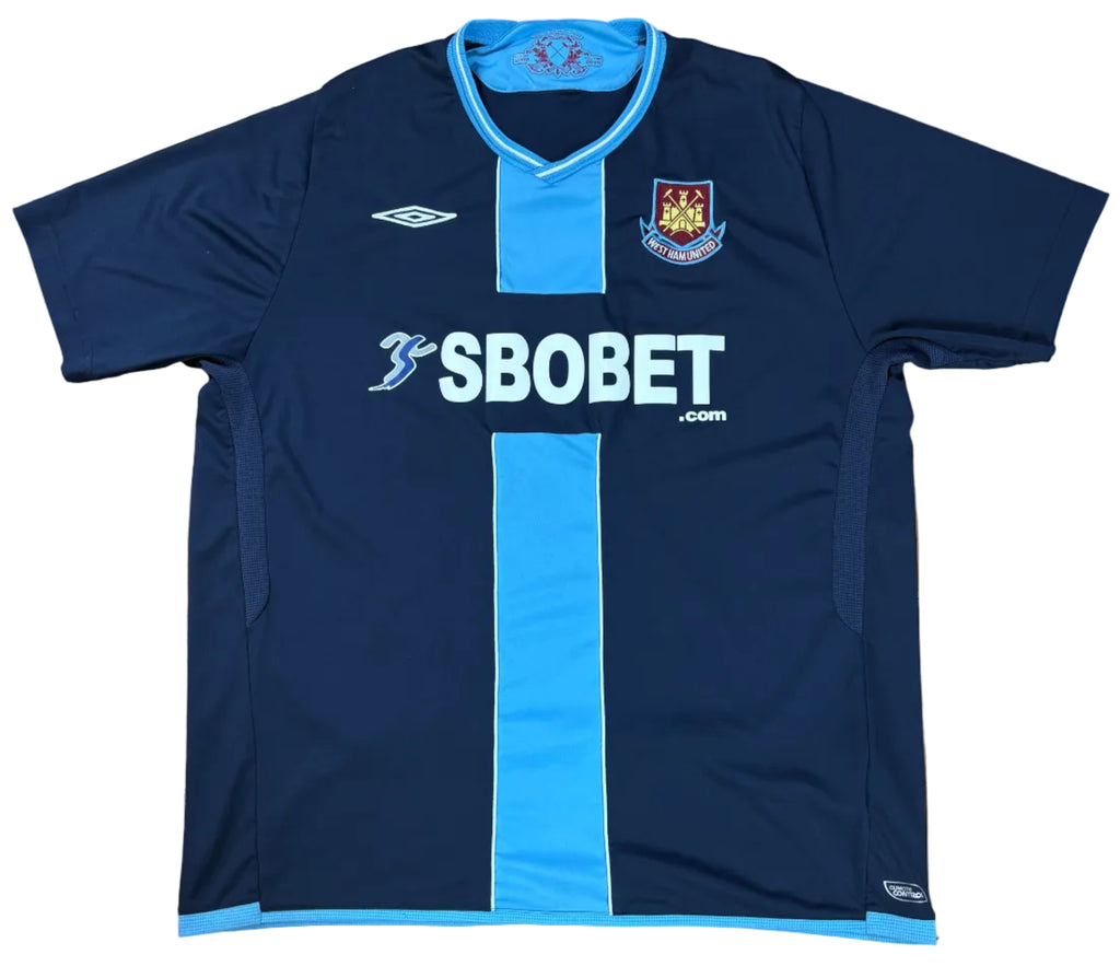 West Ham 2009/10 Away Umbro Football Shirt Large