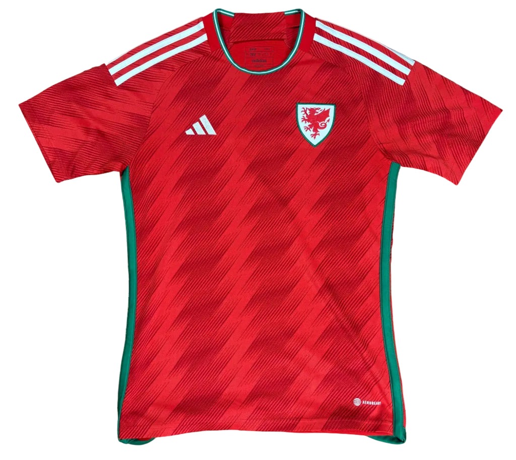 Wales 2022 Home Adidas Football Shirt Small