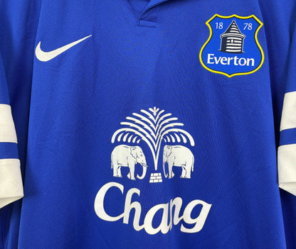 Everton 2013/14 Home Nike Football Shirt L Lukaku 17