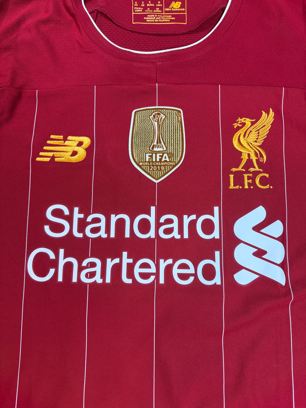 Liverpool 2019/20 Home New Balance Football Shirt Small Salah 11