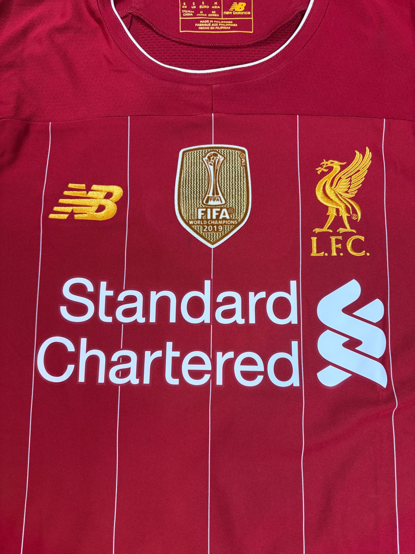 Liverpool 2019/20 Home New Balance Football Shirt Small Salah 11