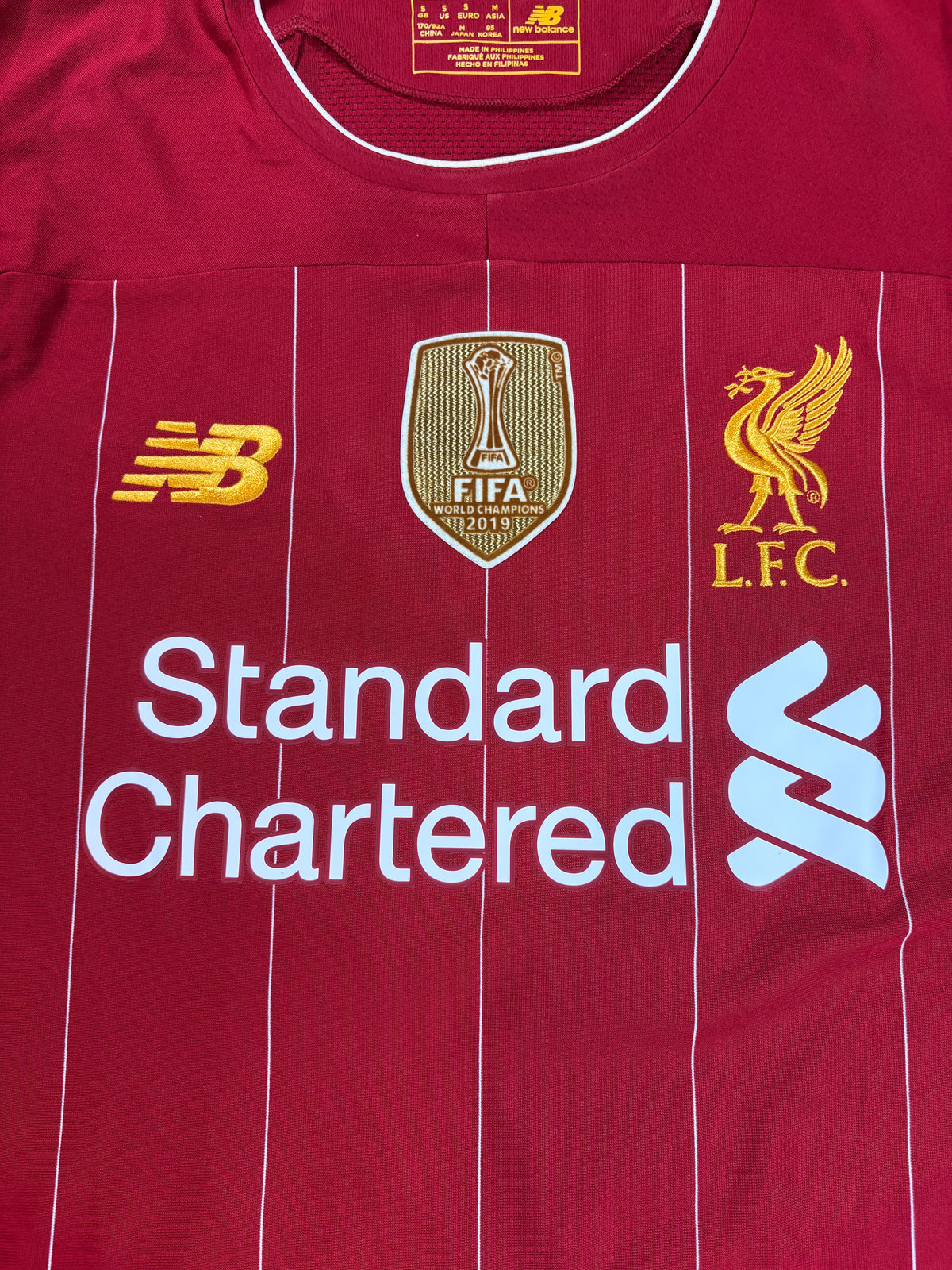 Liverpool 2019/20 Home New Balance Football Shirt Small Salah 11