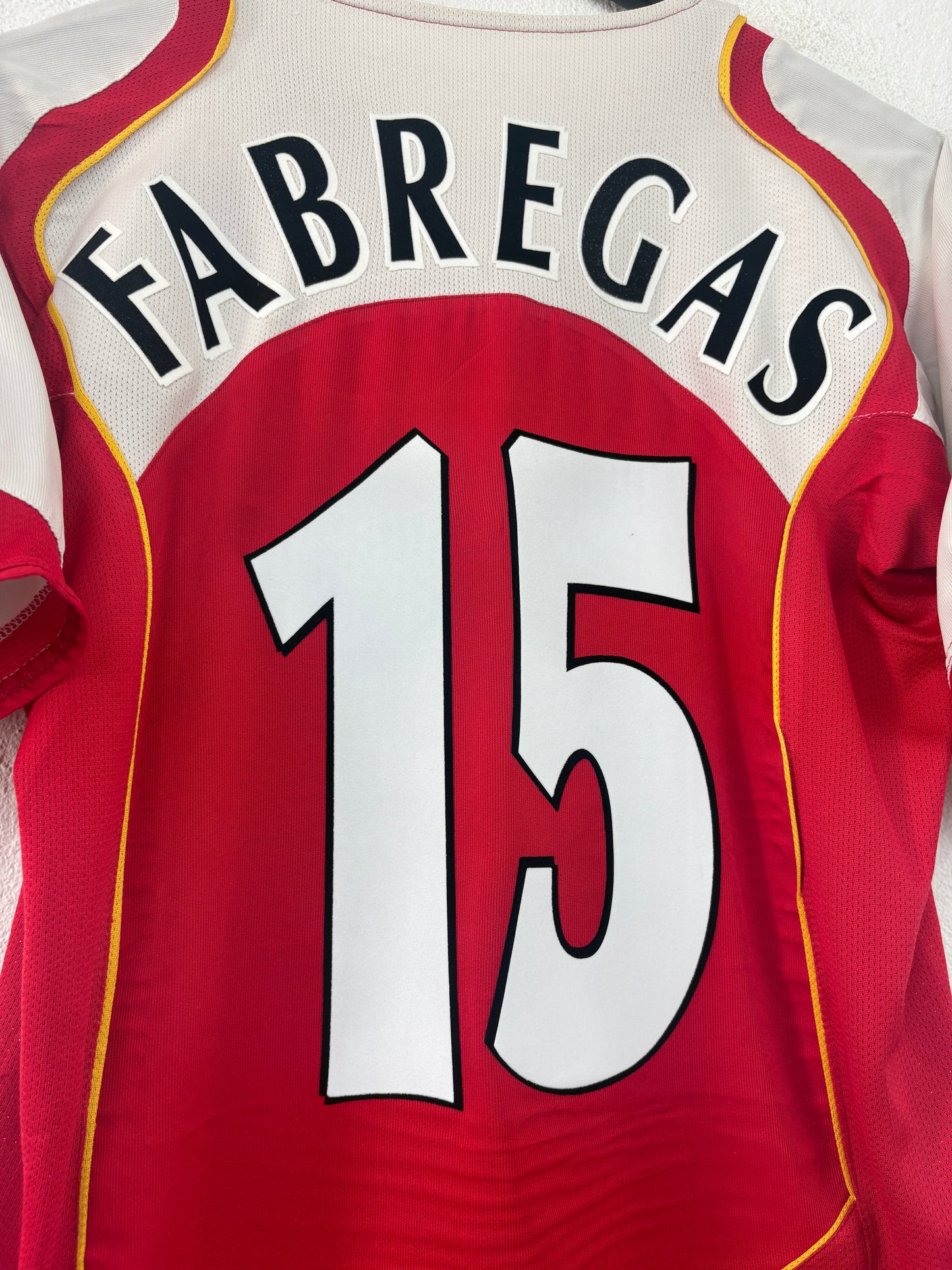 Arsenal 2004/05 Home Nike Football Shirt S Fabregas 15 Tag Fadded