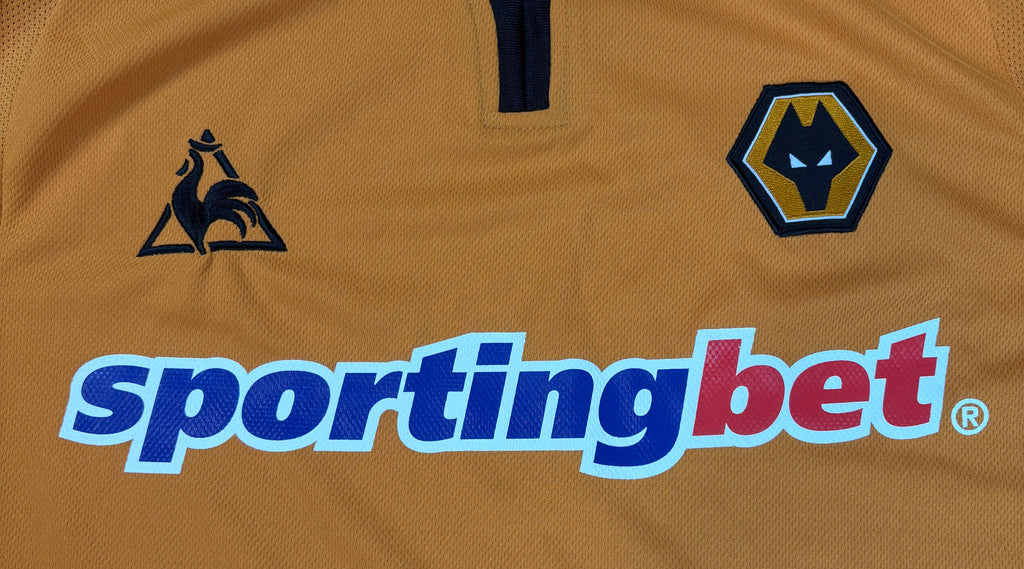 Wolves 2009/10 Home Le Coq Sportif Football Shirt Extra Large