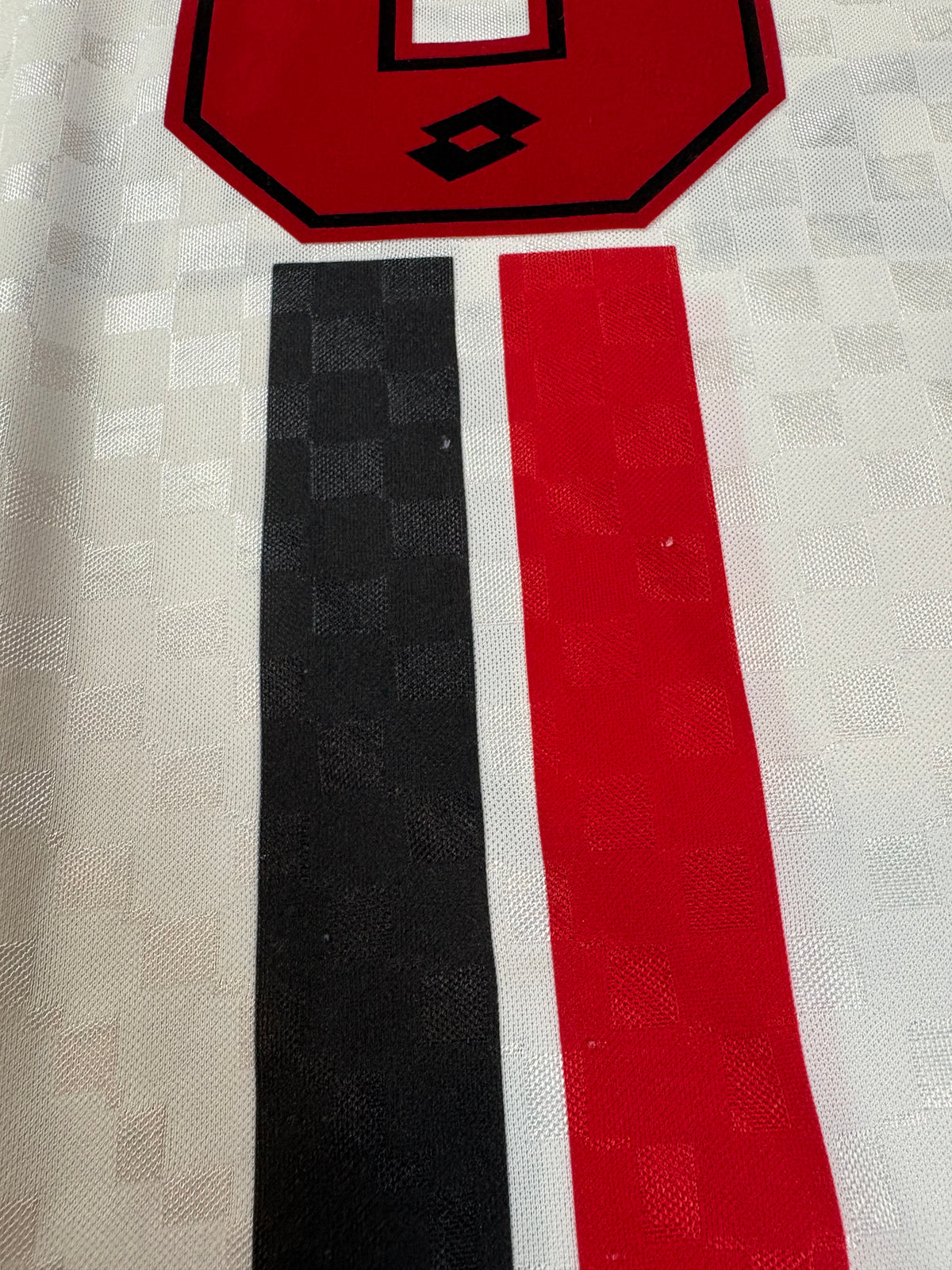 Ac Milan 1996/97 Away Lotto Football Shirt Extra Large 9 Weah