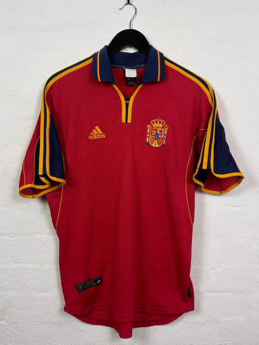 Spain 2000 Home Adidas Football Shirt Large