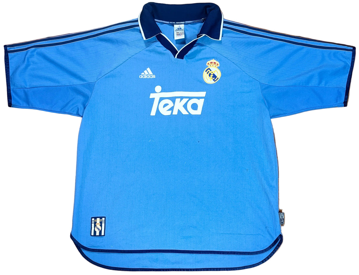 Real Madrid 2000/01 Third Adidas Football Shirt Extra Large