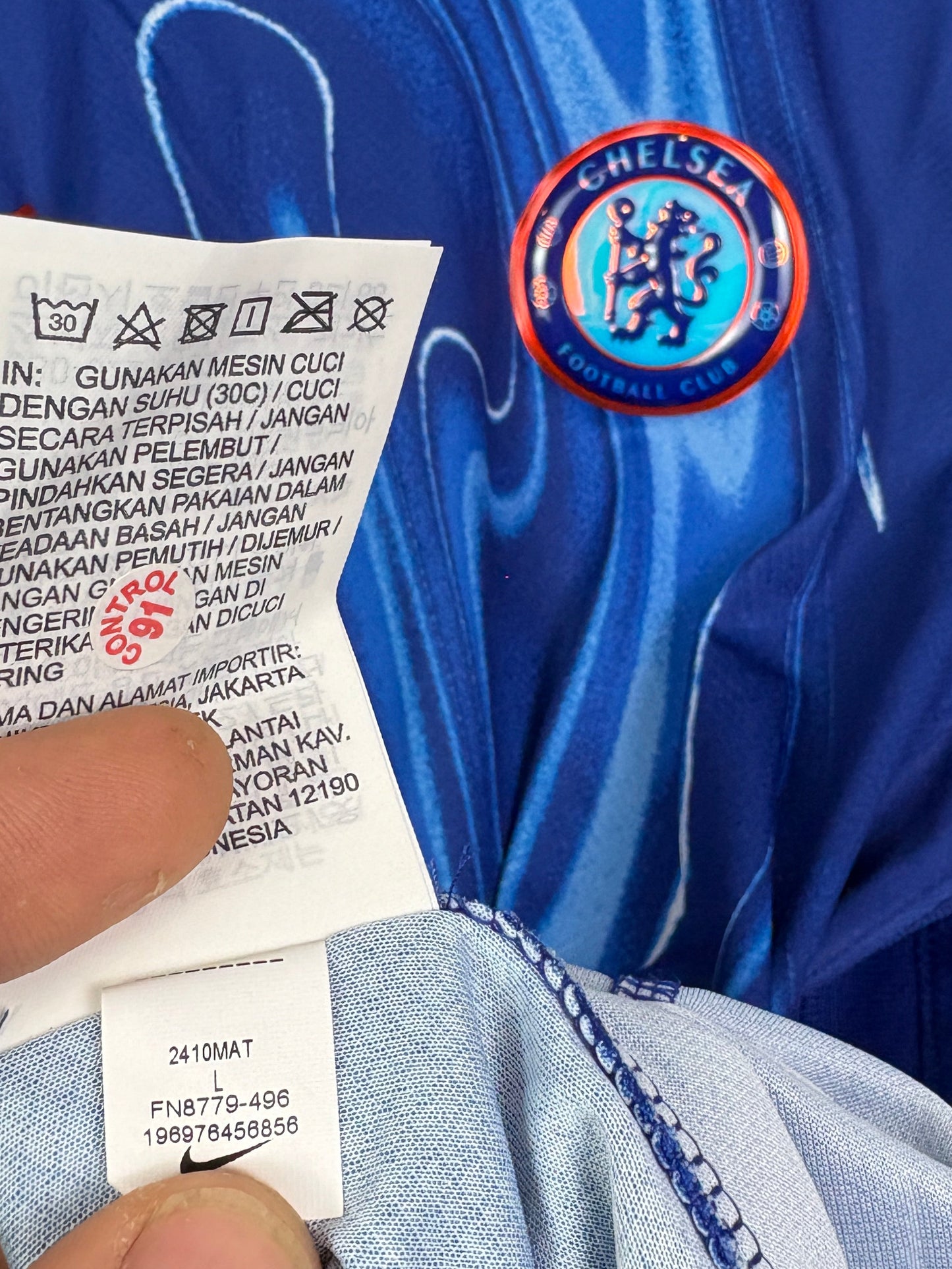 Chelsea 2024/25 Home Nike Football Shirt L Palmer 20