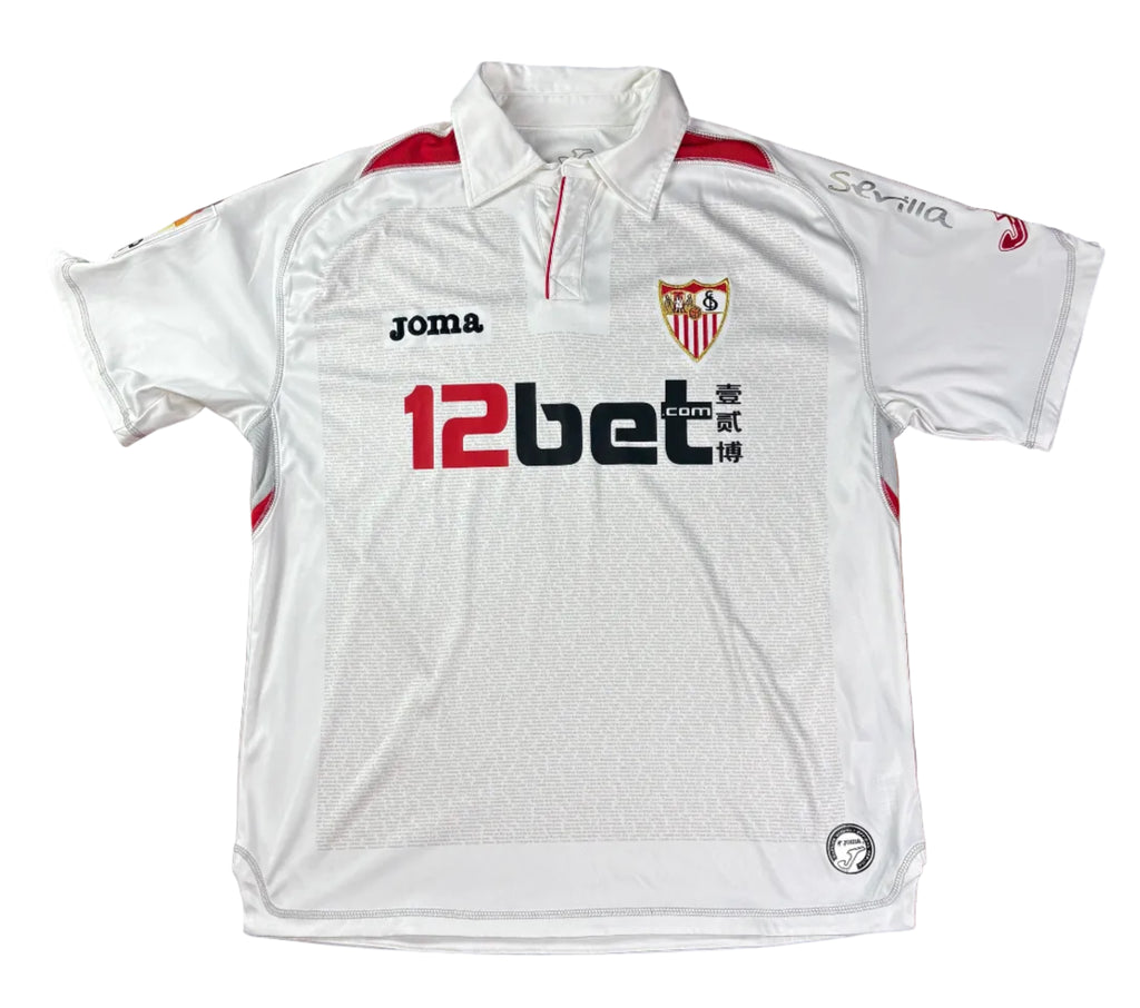 Sevilla 2009/10 Home Joma Football Shirt Large
