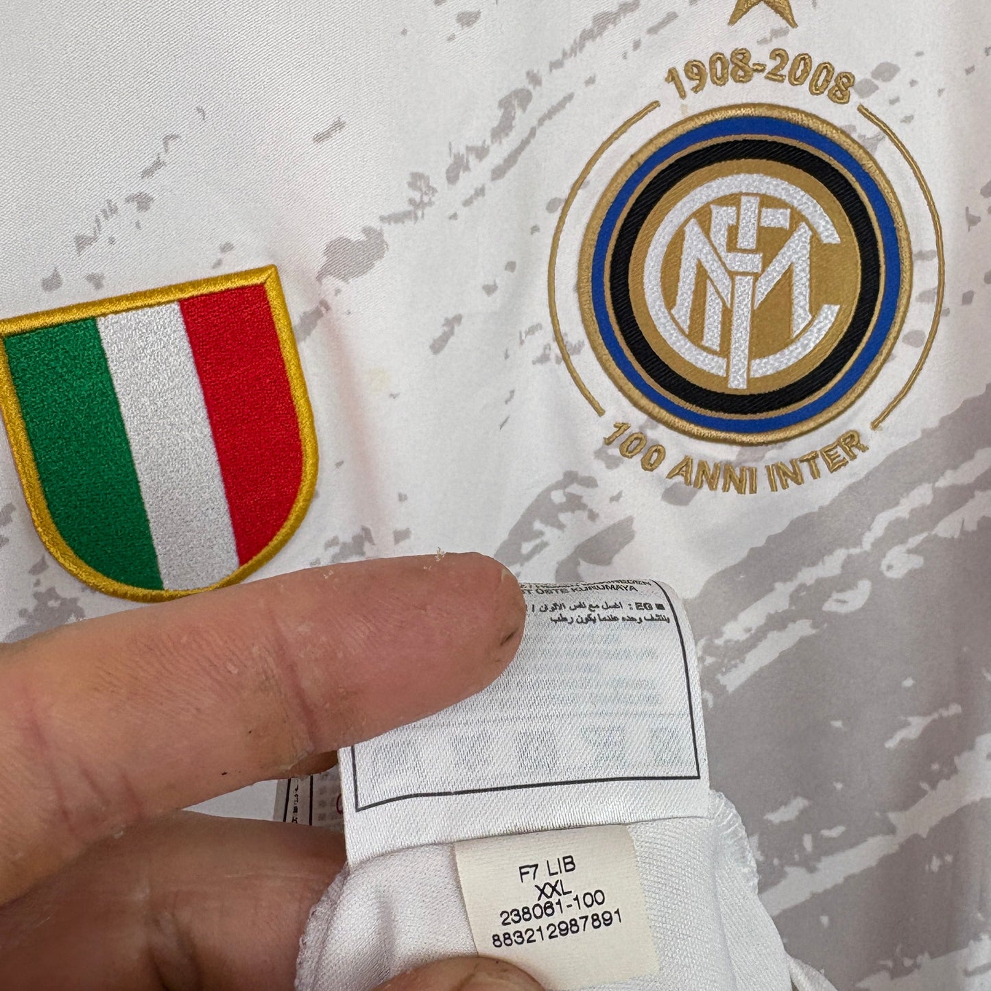 Inter Milan 2007/08 Training Nike Football Shirt XXL