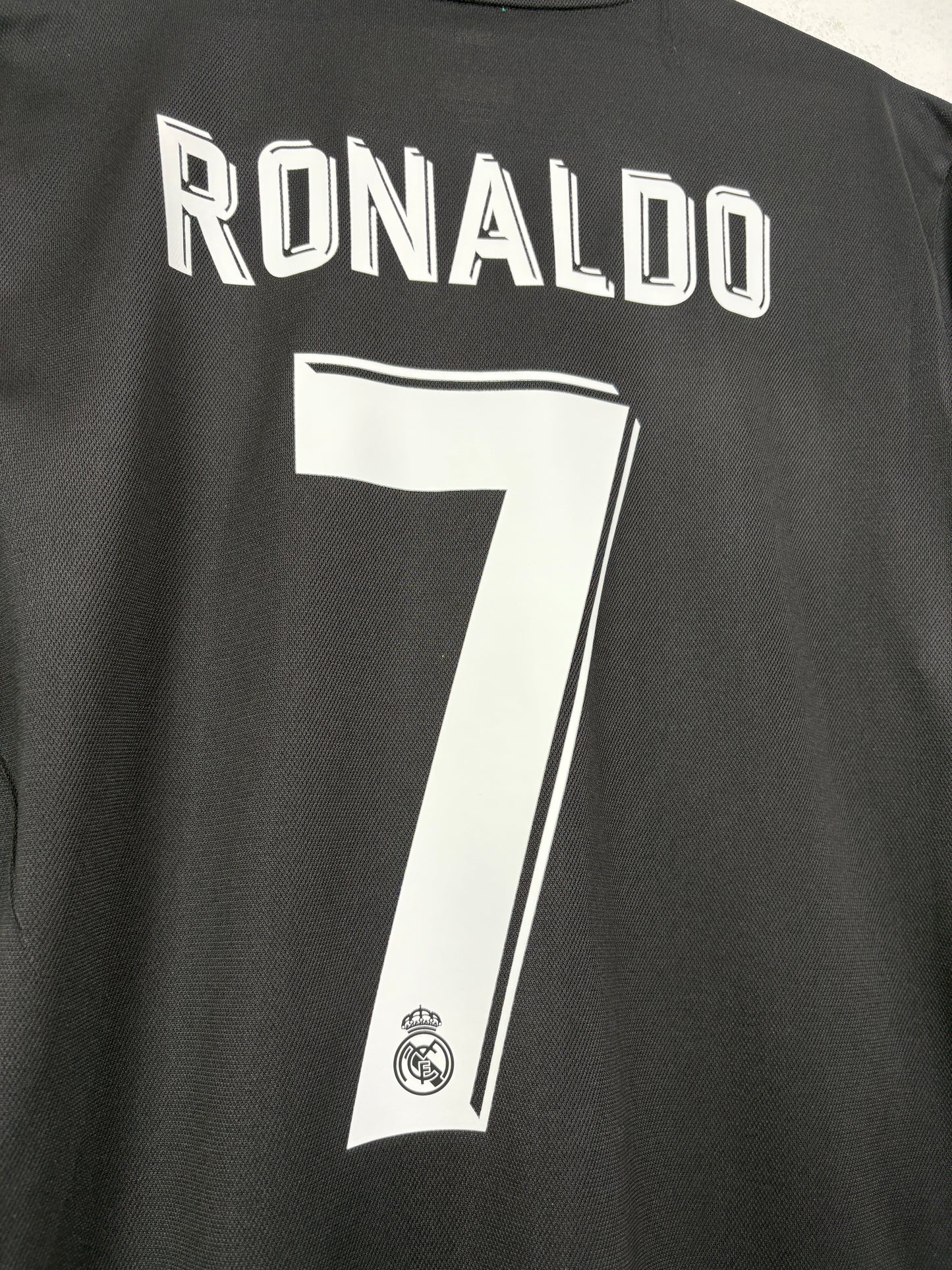 Real Madrid 2017/18 Away Adidas Football Shirt M Ronaldo 7