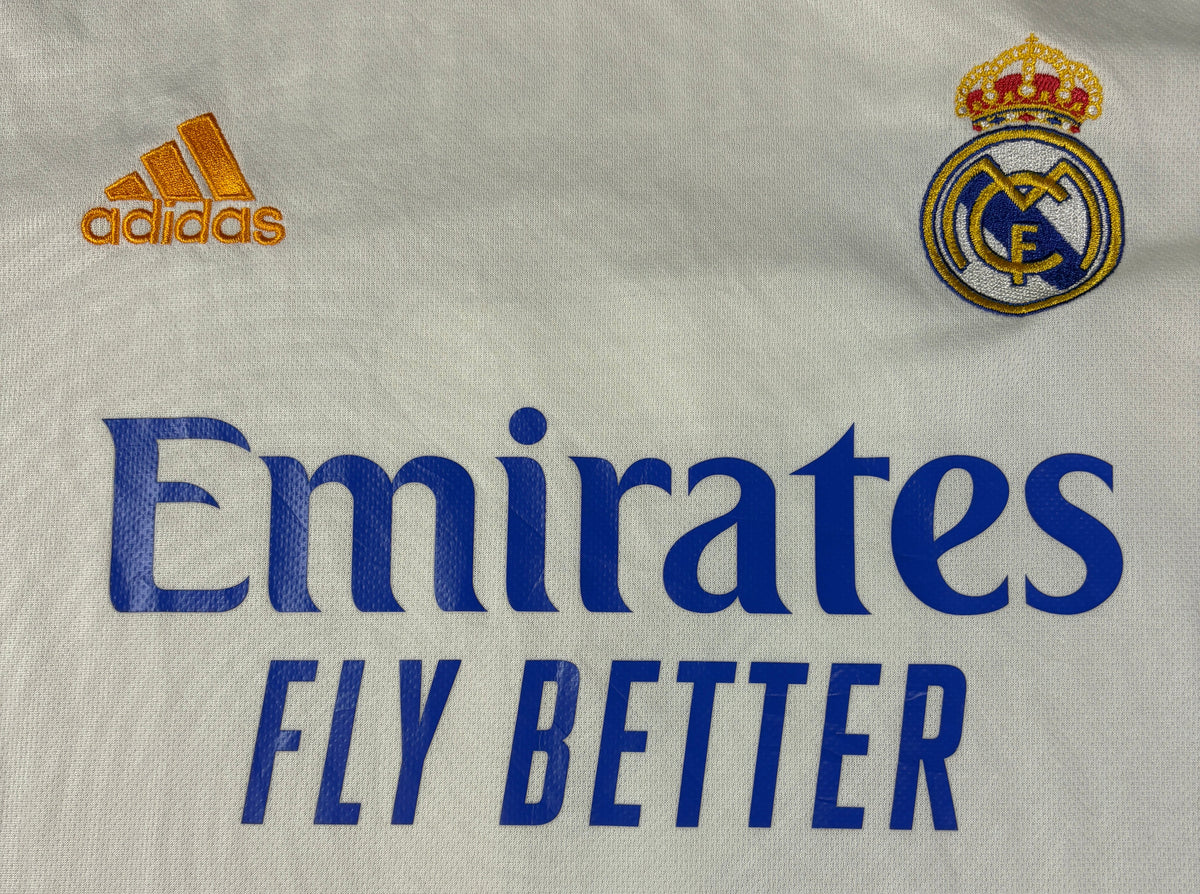 Real Madrid 2021/22 Home Adidas Football Shirt Extra Large Benzema 9