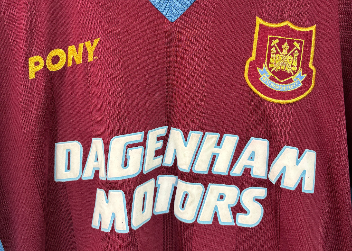 West Ham 1998/99 Home Pony Football Shirt Extra Large