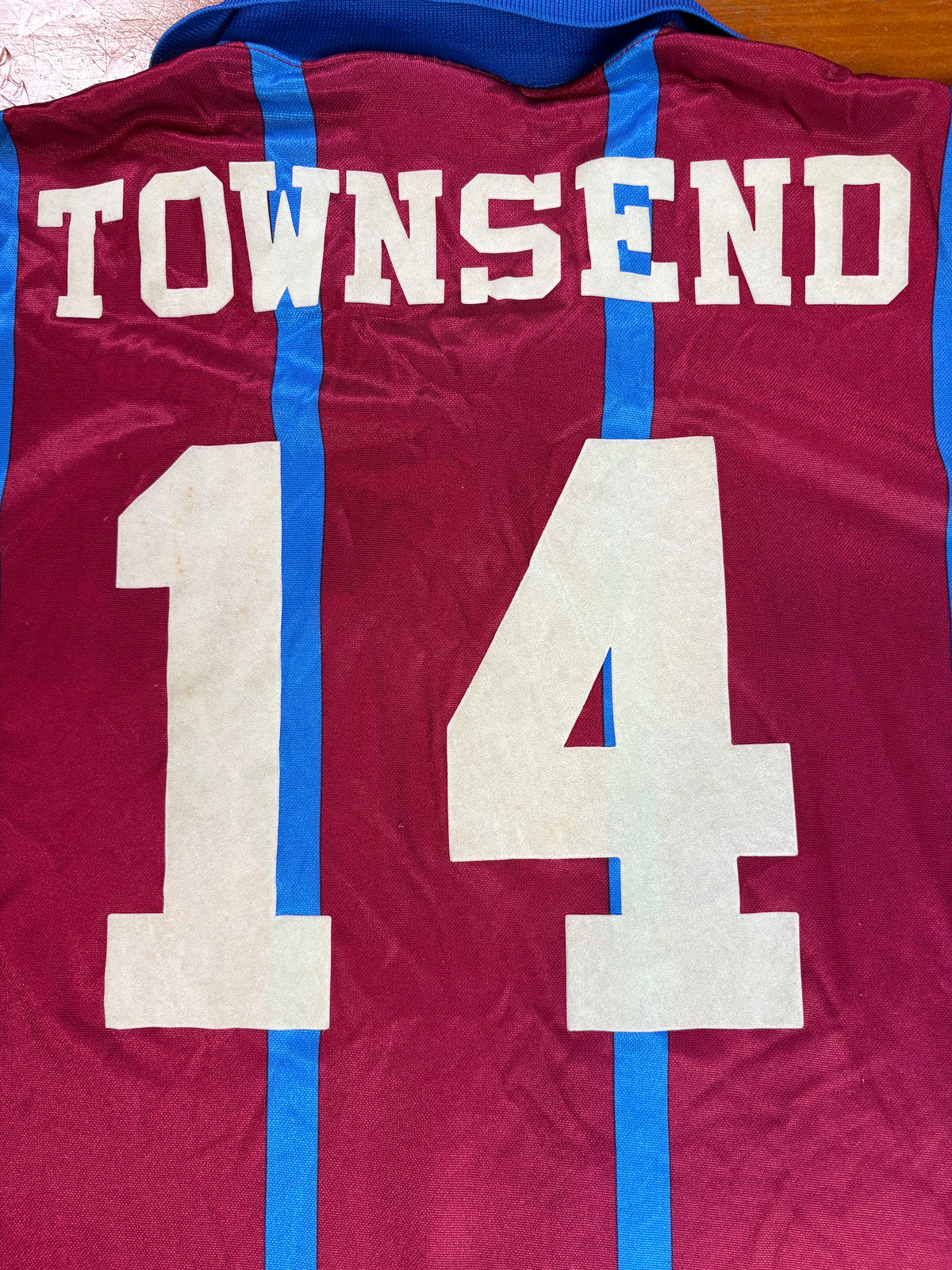 Aston Villa 1993/95 Home Asics Football Shirt Medium Townsend 14