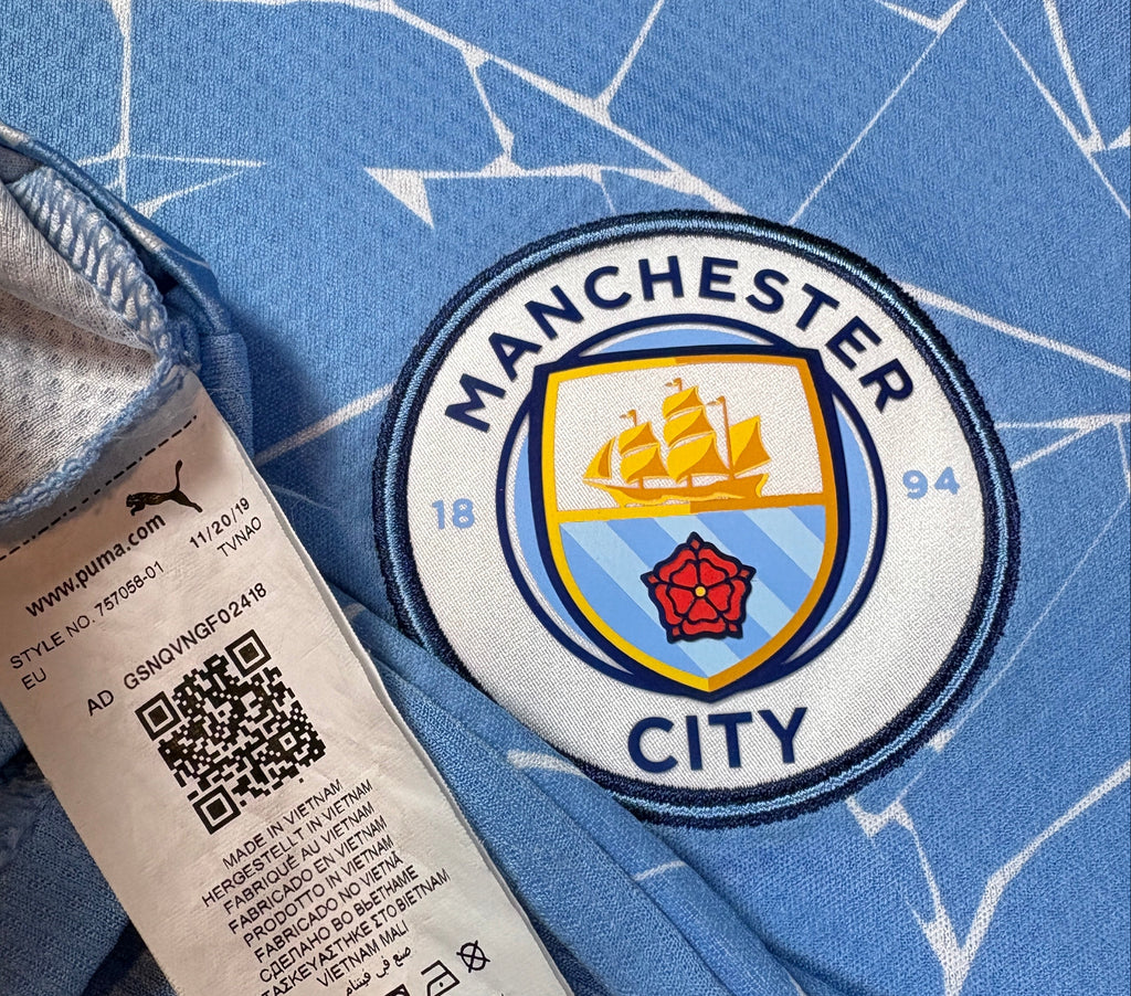 Manchester City 2020/21 Home Puma Football Shirt Extra Large De Bruyne 17