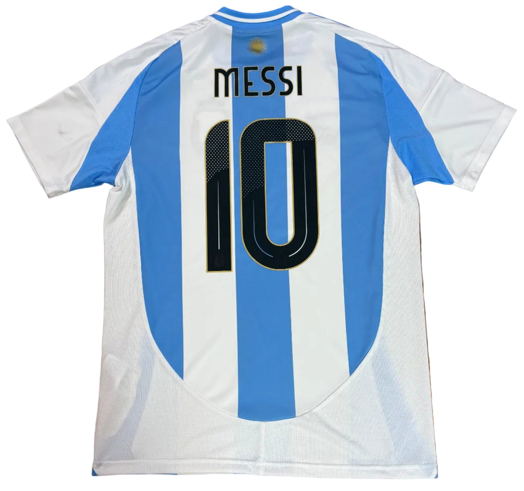 Argentina 2024 Home Adidas Football Shirt Large Messi 10