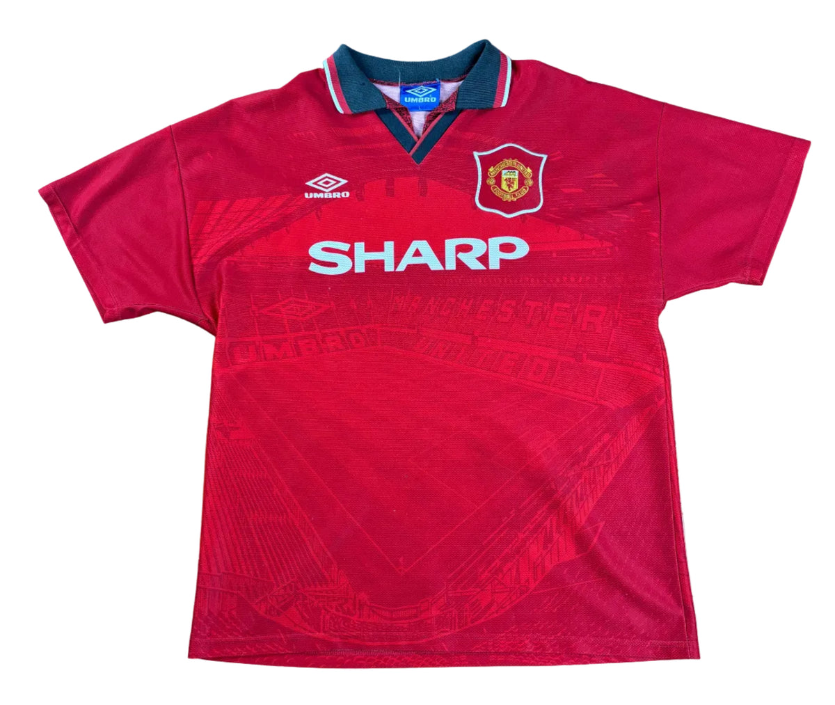 Manchester United 1994/96 Home Umbro Football Shirt Large