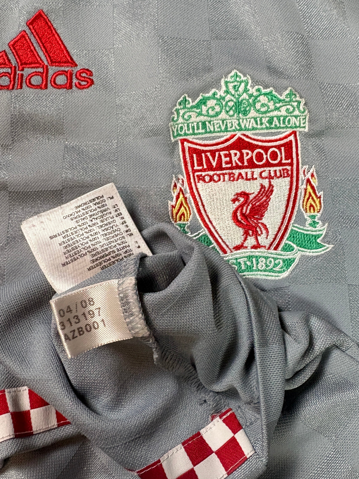 Liverpool 2008/10 Away Adidas Football Shirt Medium Torres 9