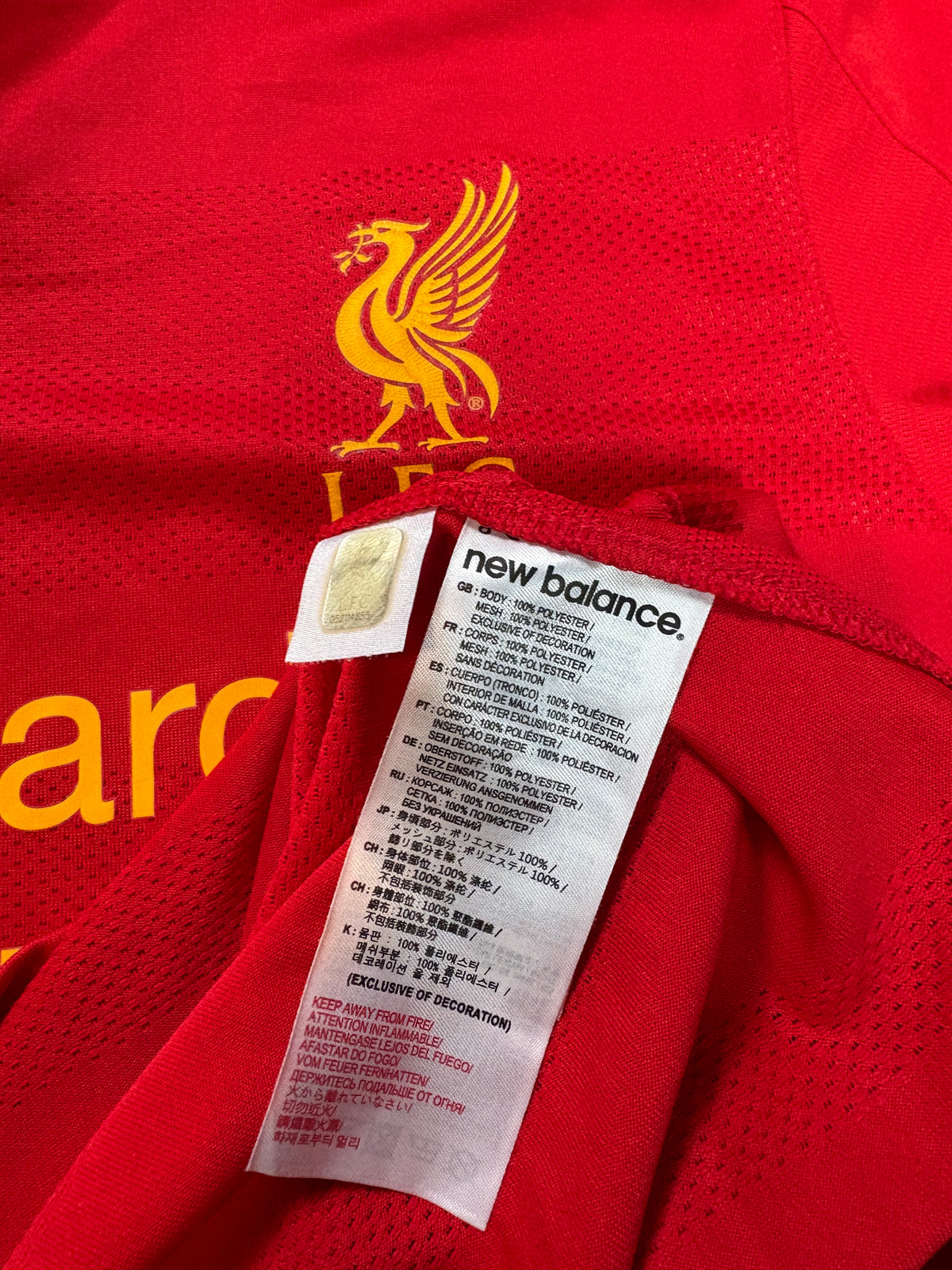 Liverpool 2015/16 Home New Balance Football Shirt Small Coutinho 7
